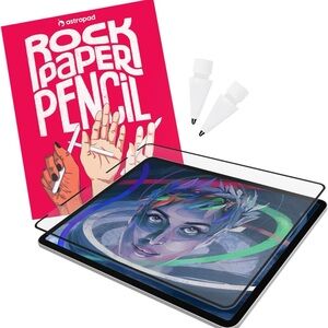 COPY - Astropad Rock Paper Pencil Matte iPad screen Protector +Apple Pencil Tips
